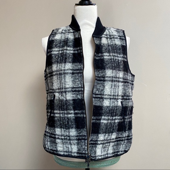 Madewell reversible quilted plaid vest - Picture 4 of 8